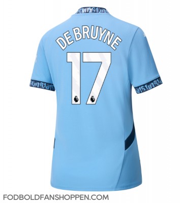Manchester City Kevin De Bruyne #17 Hjemmebanetrøje Dame 2024-25 Kortærmet